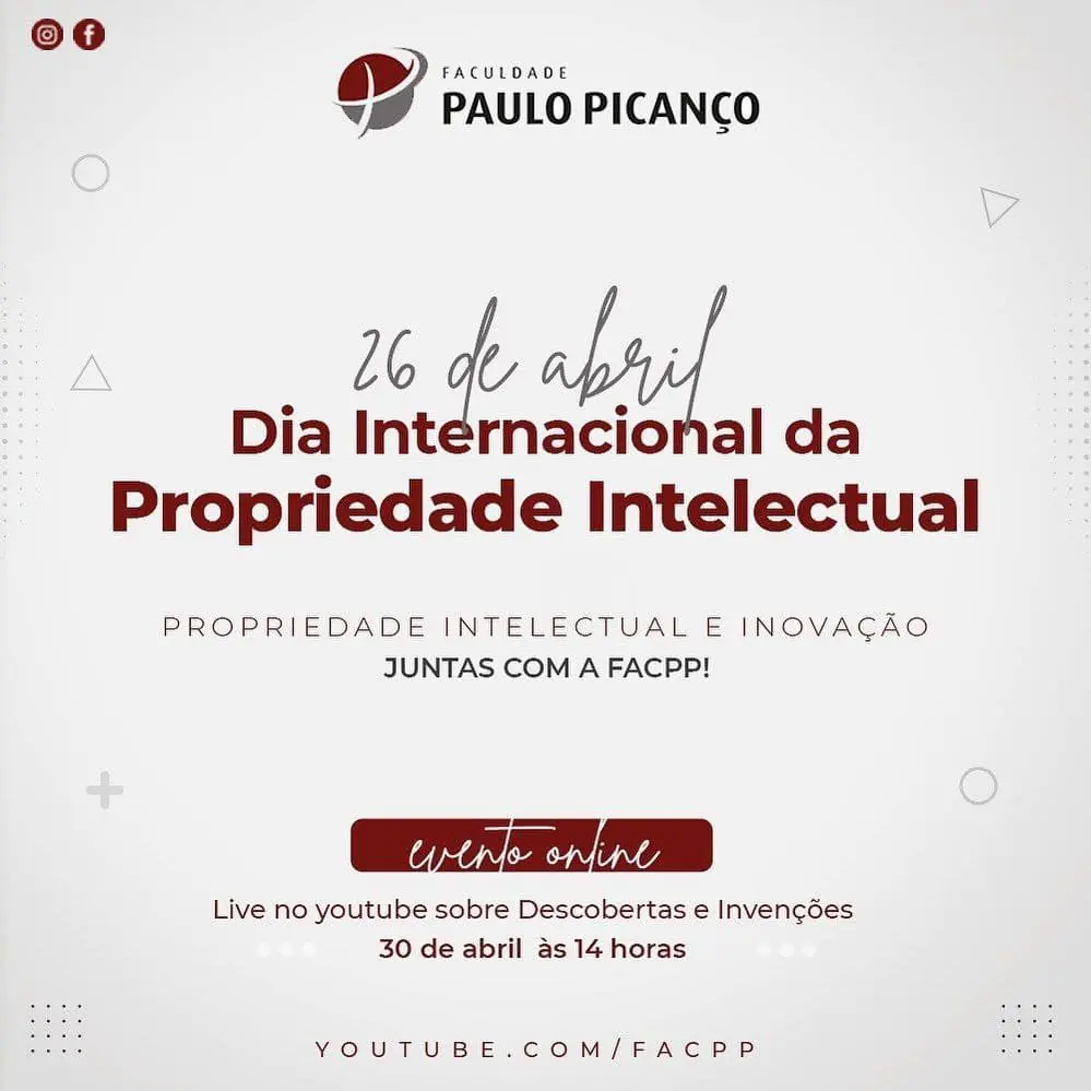 26/04 - Dia Internacional da Propriedade Intelectual