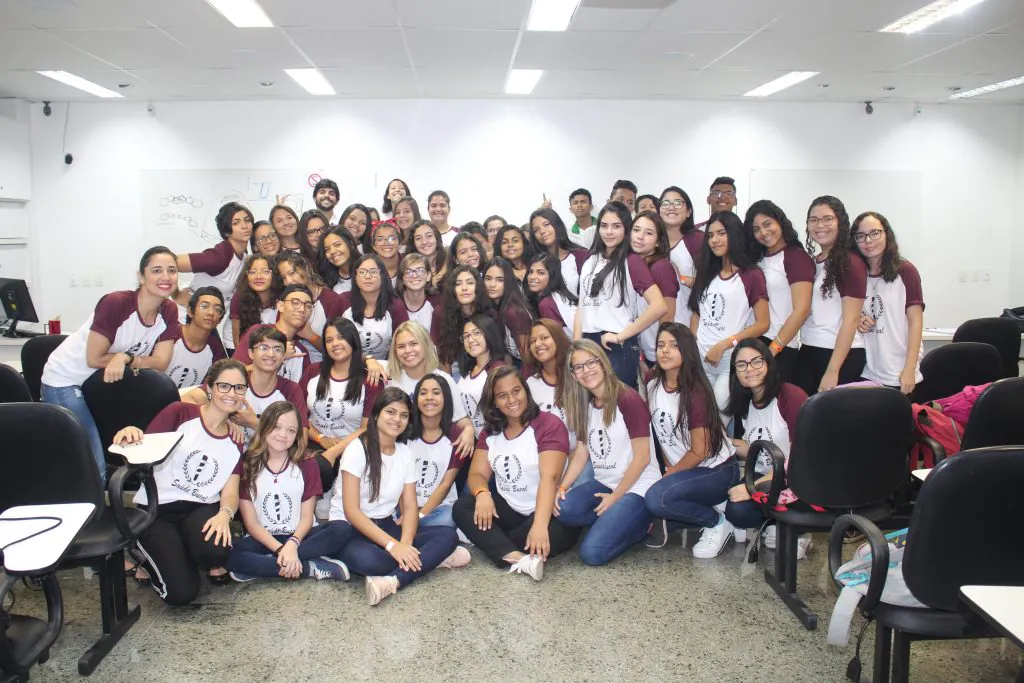 Visita dos alunos da escola Joaquim Antônio Albano
