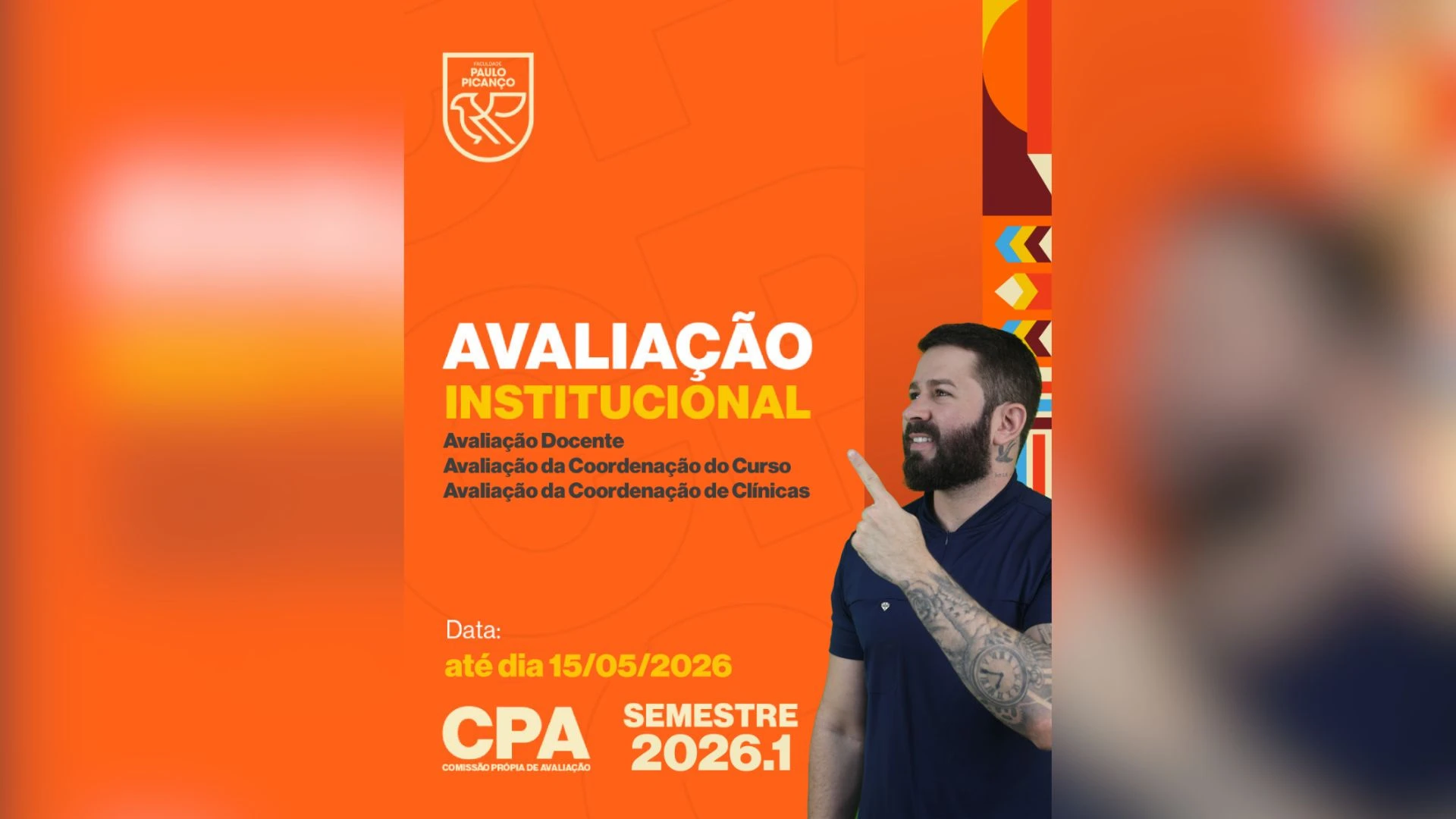 FACPP incentiva participação dos estudantes na avaliação institucional 2026.1