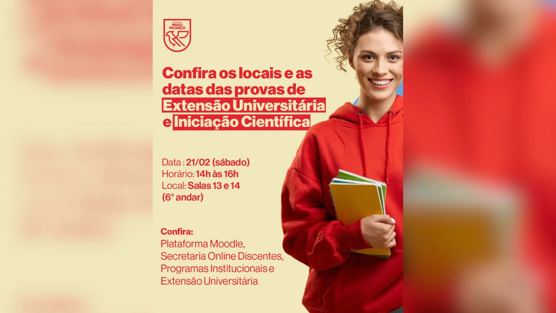 FACPP divulga informações sobre provas de Extensão Universitária e Iniciação Científica